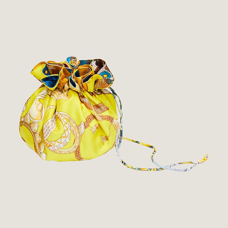 Reversible silk coin purse GM | Hermès Mainland China